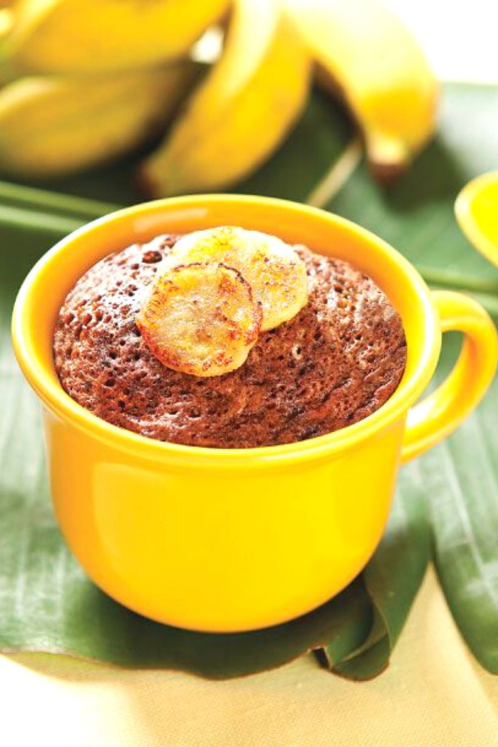 Bolo de Caneca Fit de Banana e Aveia