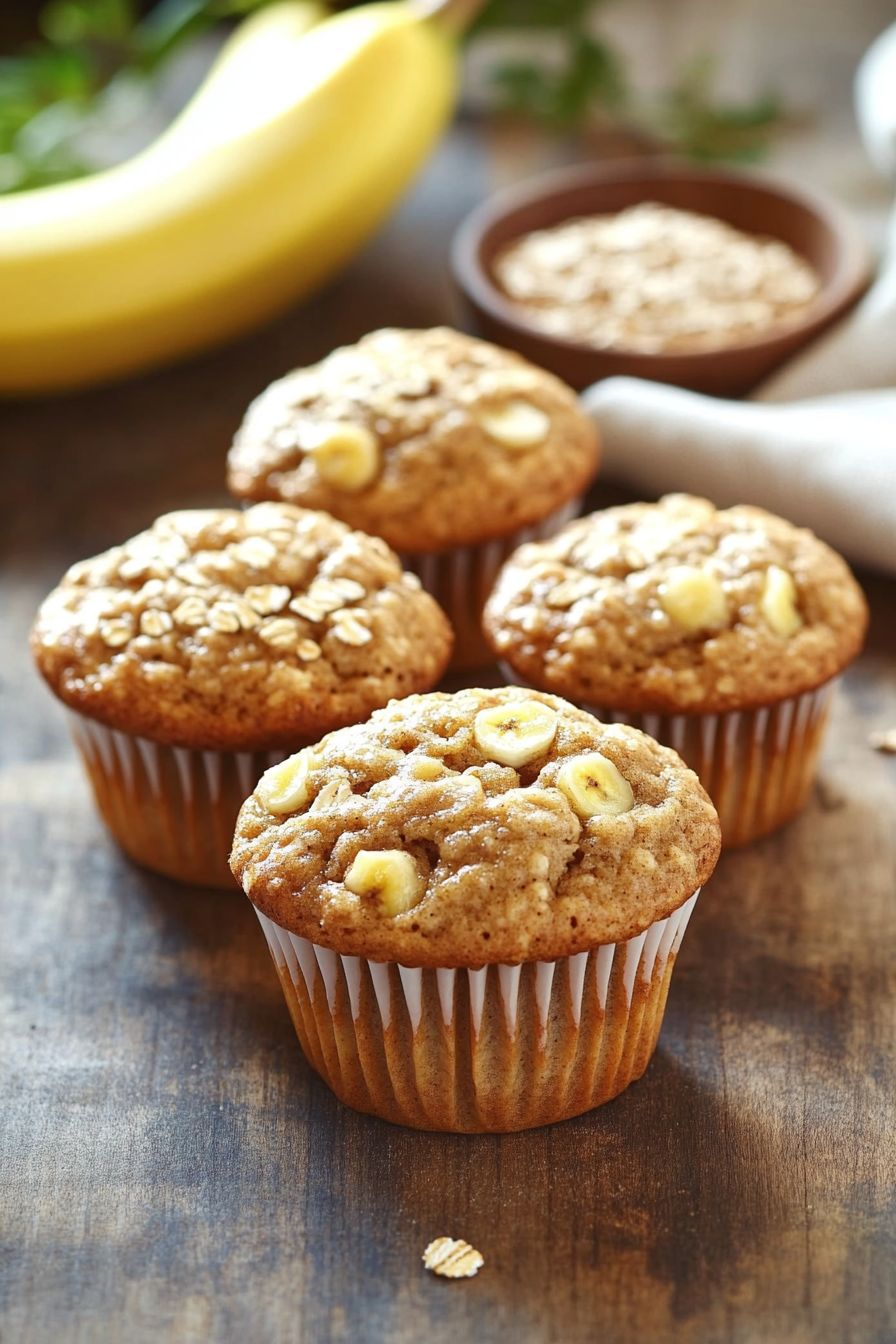 Muffin Fit de Banana com Aveia
